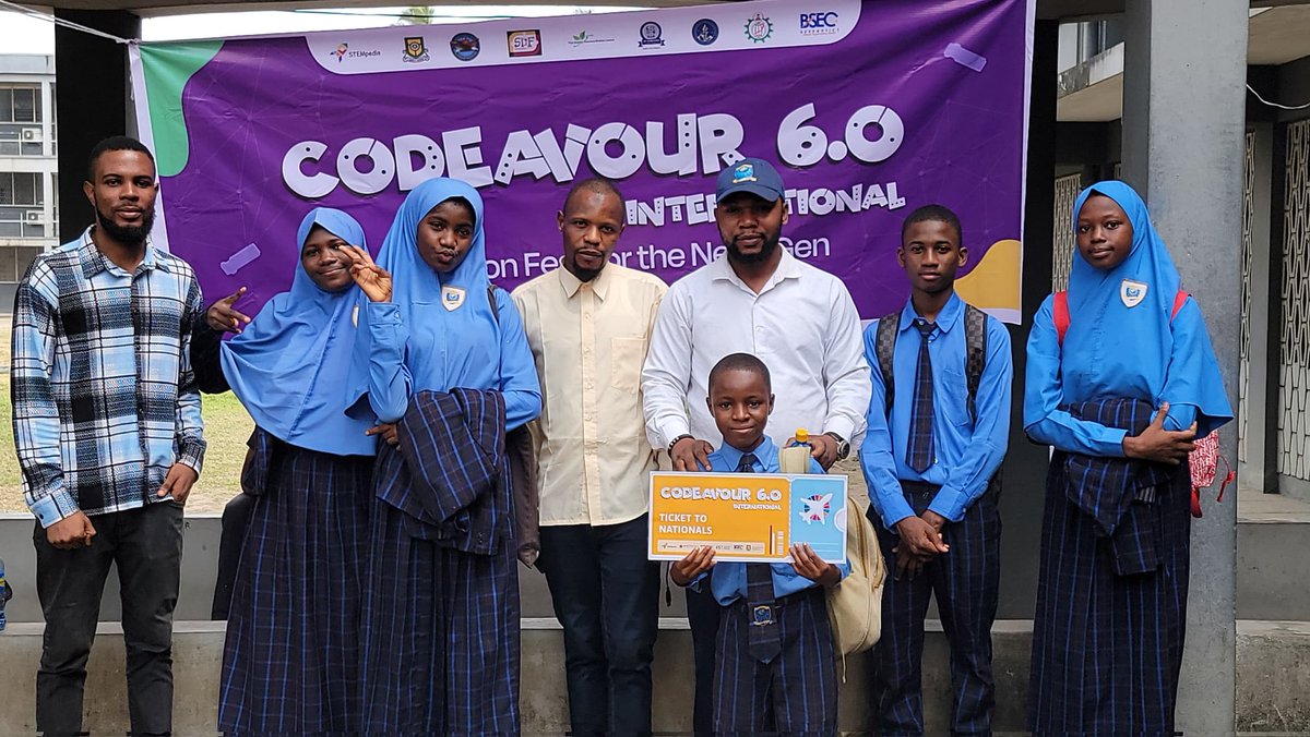 nigenius's tweet image. Our Greater Aspirations students rocked Codeavour 6.0!  With guidance from our expert Nigenius coding tutors, they earned a spot in the finals! 

 We&apos;re so proud of their dedication and talent.

Sign up for our coding classes today
nigenius.com.ng/coding-robotics 
#Codeavour6 #Coding