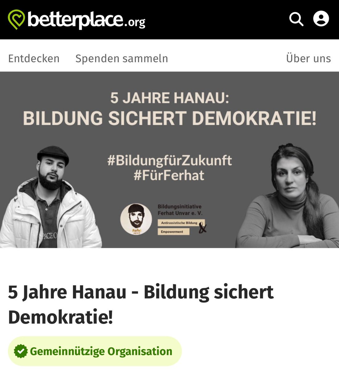 wir brauchen eure Unterstützung 🫶🏽

betterplace.org/de/projects/14…
