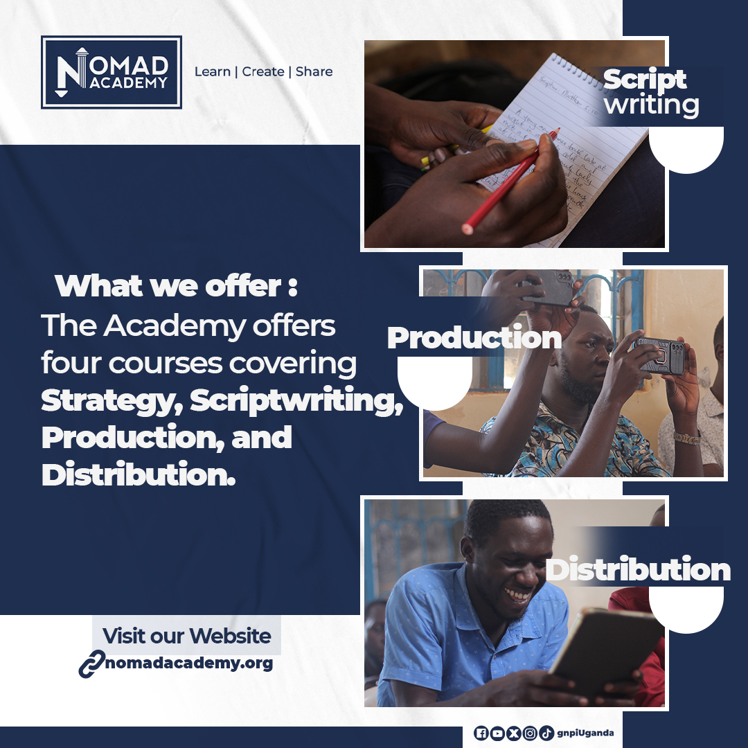 gnpiuganda's tweet image. If you’re ready to enhance your abilities in these areas, enroll today and get started:  nomadacademy.org.
#Nomadacademy #createmedia #ShareJesus #GNPIUganda