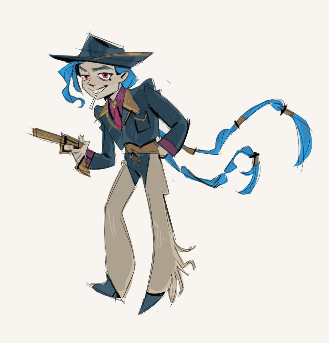 an orville peck flavored jinx scribble