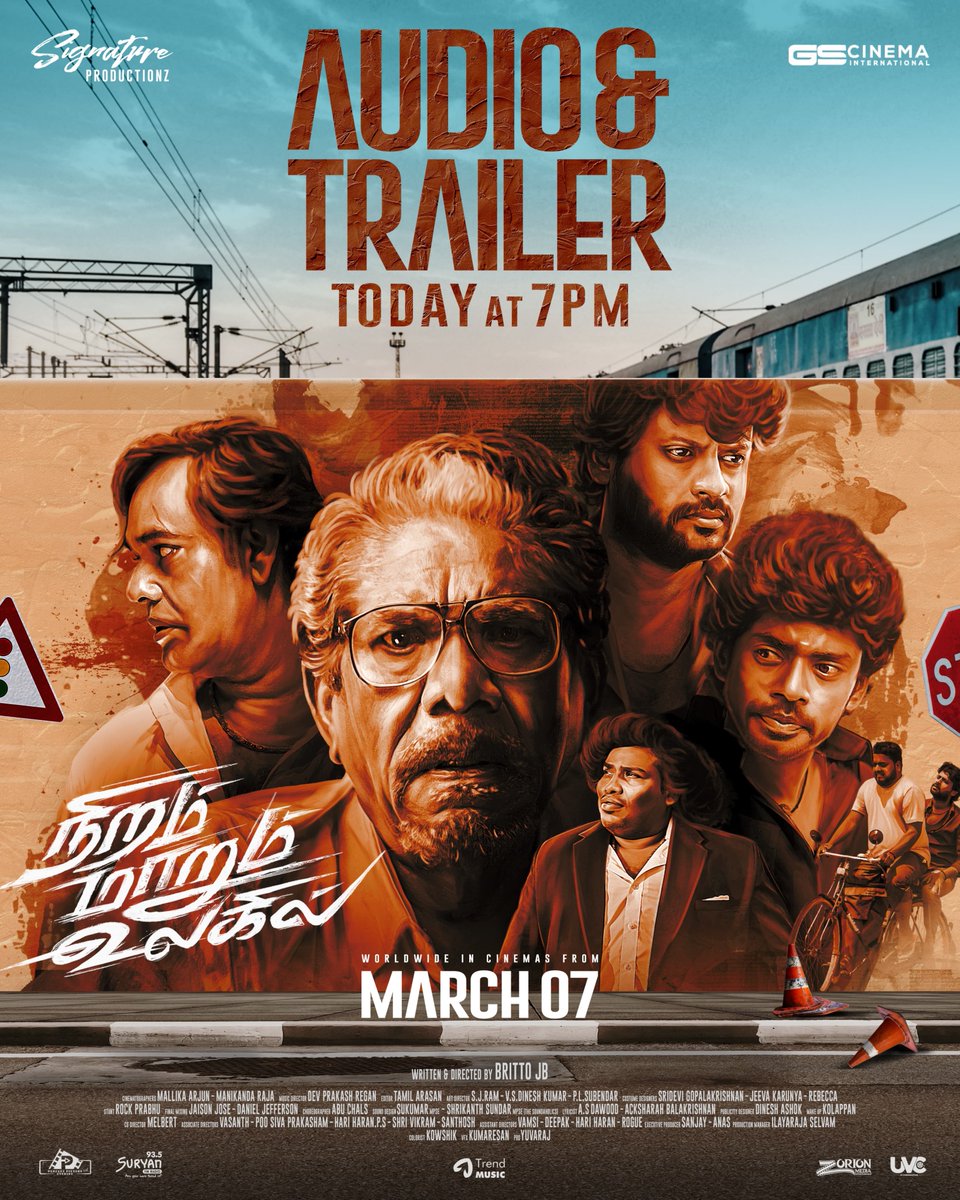 Signature Productionz (@signaturepro01) on Twitter photo Get ready for a 🖤 rollercoaster of emotions 🤍 The family drama ✨ you’ve been waiting for is here !!
#NiramMarumUlagil Audio & Trailer Releasing Today at 7 PM !!
Starring 📷<a href="/offBharathiraja/">Bharathiraja</a> <a href="/natty_nataraj/">N.Nataraja Subramani</a> <a href="/rio_raj/">Rio raj</a> <a href="/iamSandy_Off/">SANDY</a>
Directed by <a href="/brittoguru/">Britto JB</a>
#NMUFromMarch7 Get ready for a 🖤 rollercoaster of emotions 🤍 The family drama ✨ you’ve been waiting for is here !!
#NiramMarumUlagil Audio & Trailer Releasing Today at 7 PM !!
Starring 📷<a href="/offBharathiraja/">Bharathiraja</a> <a href="/natty_nataraj/">N.Nataraja Subramani</a> <a href="/rio_raj/">Rio raj</a> <a href="/iamSandy_Off/">SANDY</a>
Directed by <a href="/brittoguru/">Britto JB</a>
#NMUFromMarch7