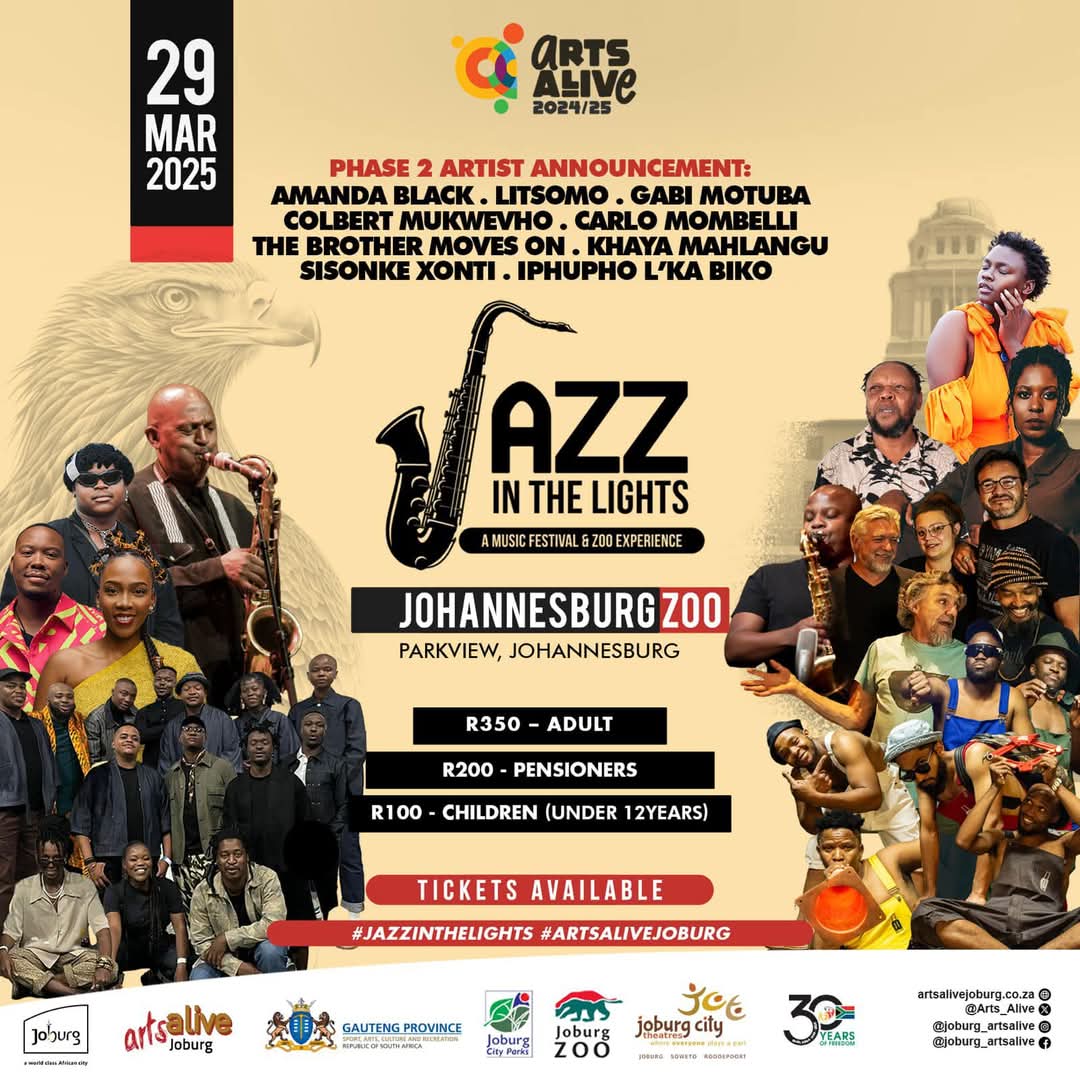 CityofJoburgZA's tweet photo. Get ready, Jozi, March is bursting into life with @Arts_Alive. Immerse yourself in the vibrant cultural scene and discover the best of Joburg. #ExploreJoburg #WelcomeToJoburg #JoburgArtsAlive #ArtsAlive ^LM https://t.co/PL1hu3XXoa
