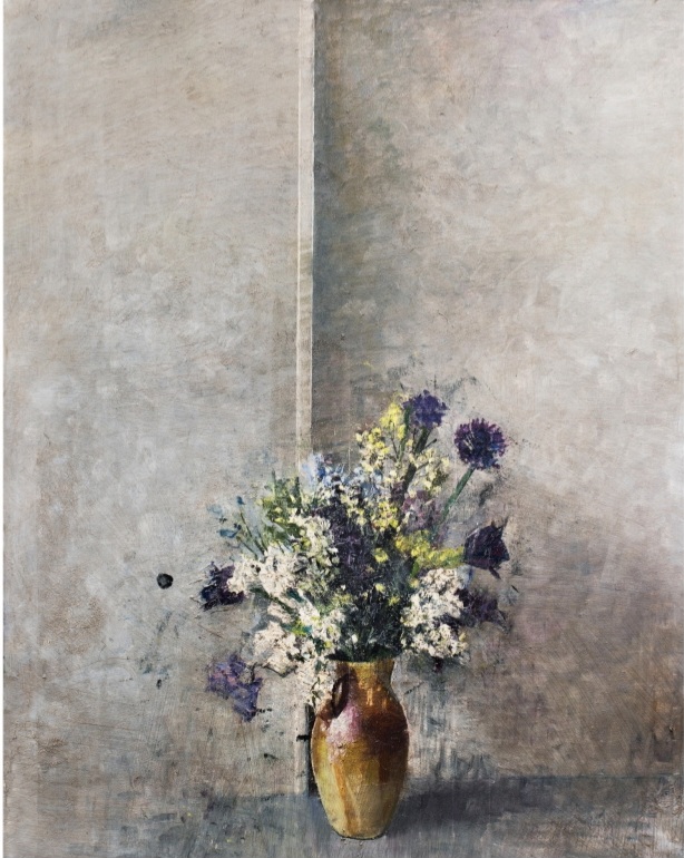 Secondo Roger Scruton ammirare i fiori produce un senso di appartenenza, "una risonanza metafisica”. Se poi i fiori sono dipinti da un eccellente pittore le risonanze si moltiplicano. Bernardo Siciliano, Call if you need me. Olio su tela, 76x101 cm, 2024. #EccellentiPittori