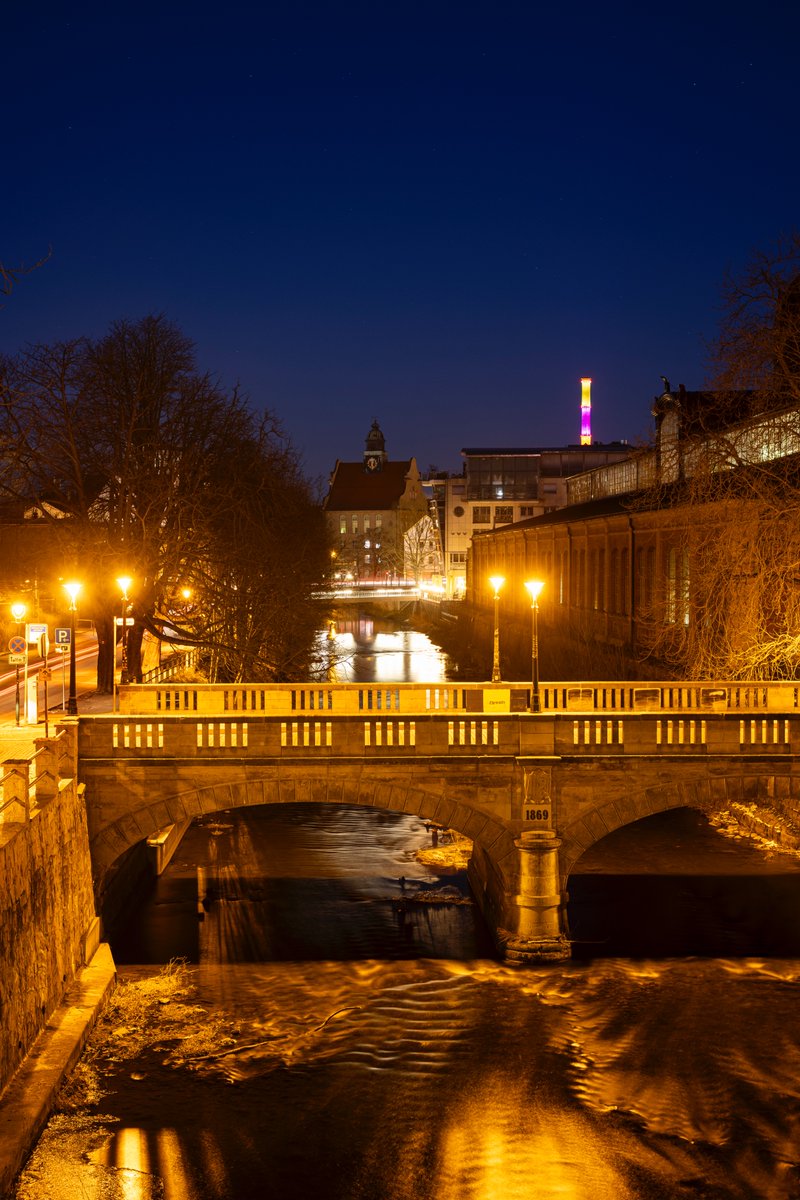 camacho99991's tweet photo. Die historische Bierbrücke in Chemnitz am 18.02.2025, um 19.56 Uhr. -3 Grad C. https://t.co/LeljYUh3vh