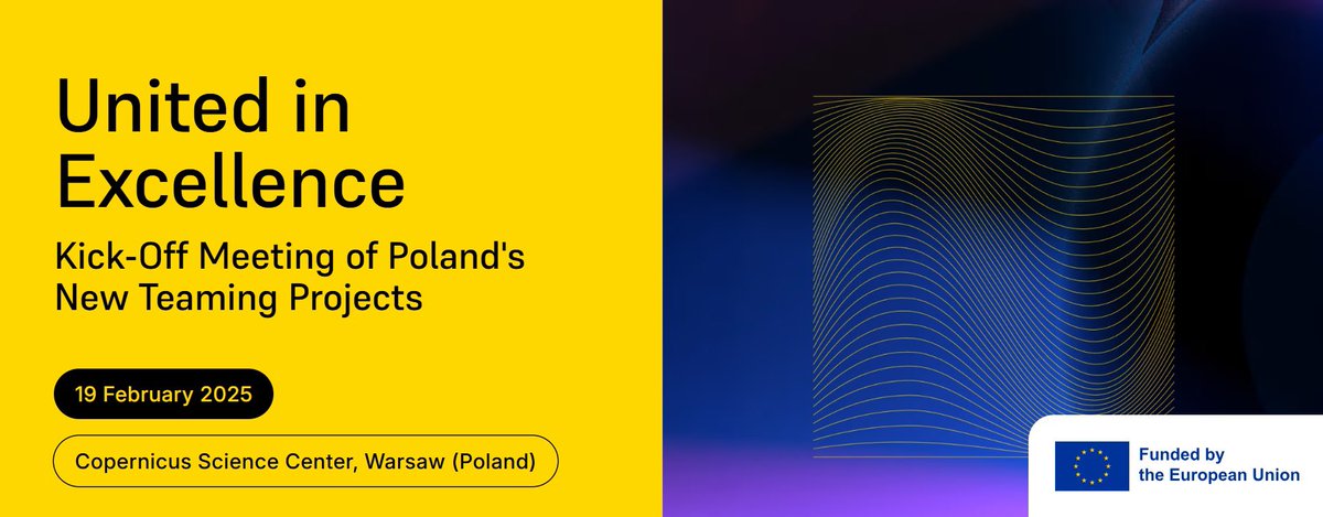 TomaszPoprawka's tweet photo. Today in Warsaw🇵🇱 on #DzienNaukiPolskiej launch of 3 EU-funded #Teaming projects takes place:
🔹TRIO-VI hosted by @ICHF_PAN
🔸Astrocent Puls hosted at @camkpan
🔹P4Health hosted by @PORT_Wroclaw
See details: https://t.co/vFfa9pkChd
@HorizonEU funded world-class research👍 https://t.co/WeGUBhyuIc