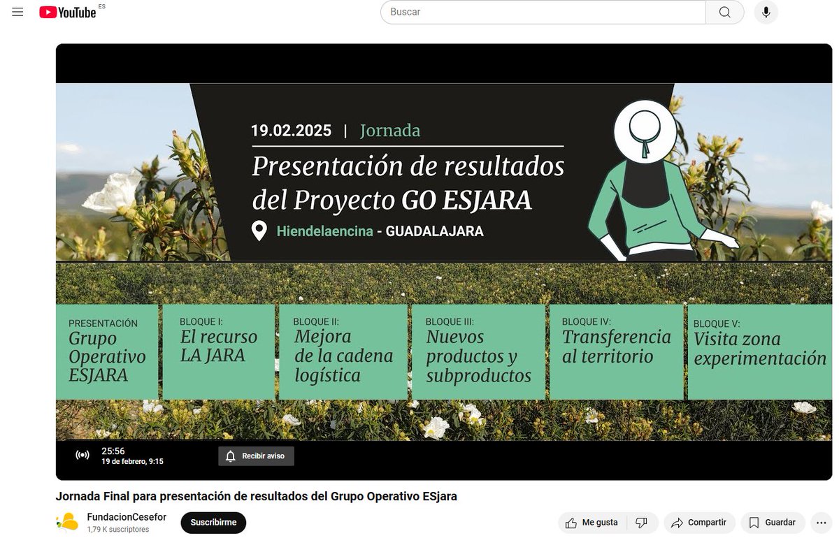 🎥 Todo listo para la Jornada Final de <a href="/Goesjara/">ESjara</a>. Puedes seguirla en directo a través de este enlace a partir de las 9:30  
youtube.com/live/YjCSr6Tez…