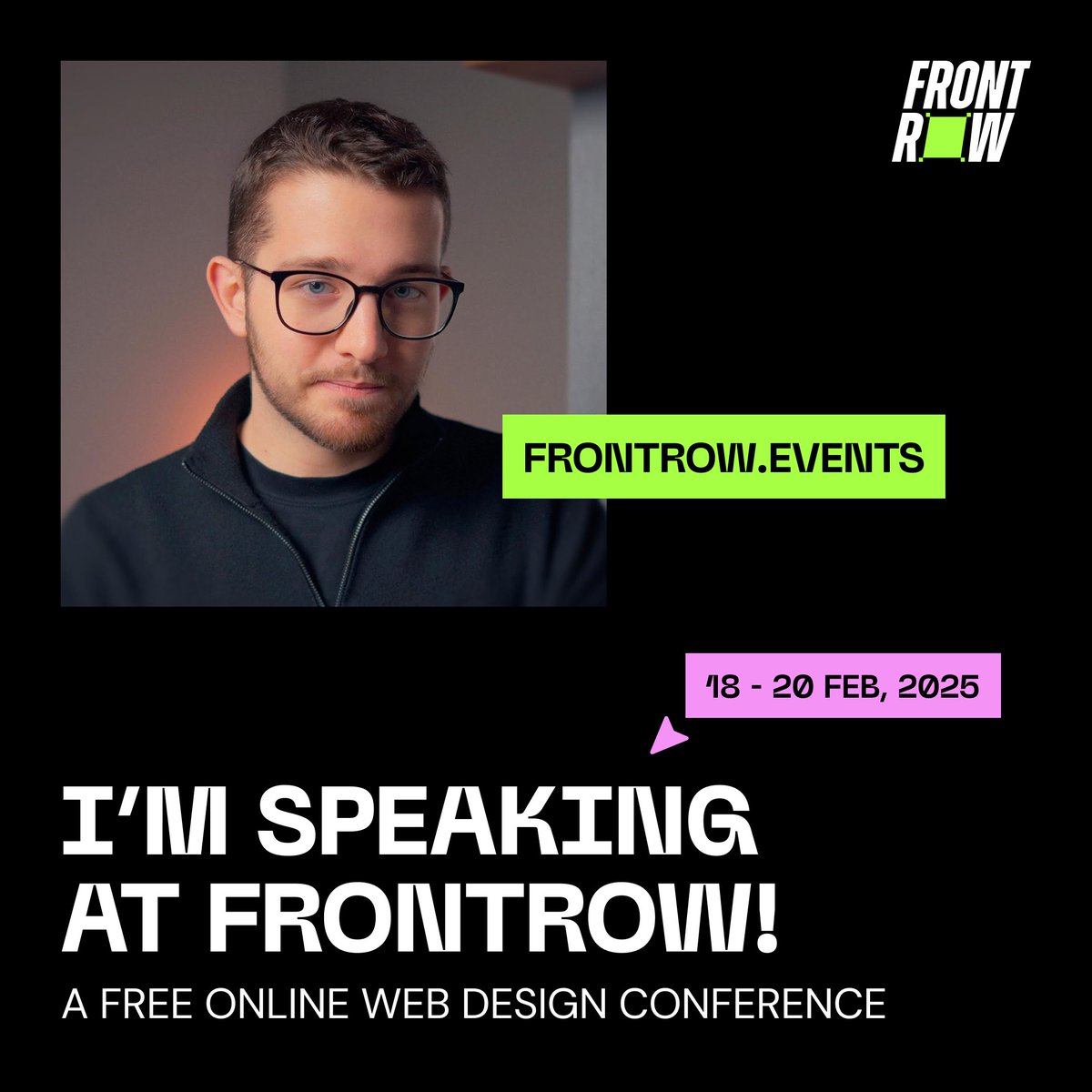 giving an exclusive, never-before-seen <a href="/framer/">Framer</a> tutorial live at frontrow today.

tune in at 12:30 PM CET and build with me. <3

link below: ↓