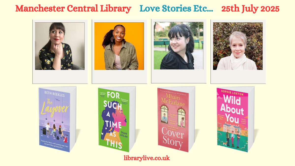 Sara-Jade Virtue (@bookminxsjv) on Twitter photo We've got an AMAZING line-up of authors at <a href="/MancLibraries/">Manchester Libraries</a> #LoveStoriesEtc, inc <a href="/Reekles/">Beth Reekles</a> <a href="/MhairiMcF/">Mhairi McFarlane</a> <a href="/_shaniakilah/">Shani Akilah</a> #SophieLoxton!
One day txt = Β£25.
Two day txt = Β£35.
VIP - full 2 day access, Library Lock In after party and goodie bag = Β£40.
librarylive.co.uk/event/10019/ We've got an AMAZING line-up of authors at <a href="/MancLibraries/">Manchester Libraries</a> #LoveStoriesEtc, inc <a href="/Reekles/">Beth Reekles</a> <a href="/MhairiMcF/">Mhairi McFarlane</a> <a href="/_shaniakilah/">Shani Akilah</a> #SophieLoxton!
One day txt = Β£25.
Two day txt = Β£35.
VIP - full 2 day access, Library Lock In after party and goodie bag = Β£40.
librarylive.co.uk/event/10019/