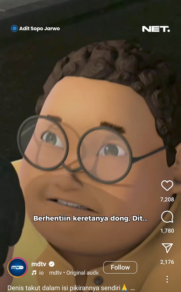 antaranirnama's tweet photo. if you are bored you should check any video on Instagram with Dennis from Adit Sopo Jarwo. it's so vitriolic, as if Dennis killed their entire family or something 😭😭 https://t.co/Op91glmbXo