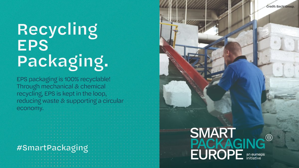 With high insulation &amp; protective qualities, EPS packaging plays a key role in many industries. But its true strength? 100% recyclability! See how EPS supports a sustainable future. ✅

🔗Read more: eumeps.eu/topics-packagi…

#eps #packaging #circularity #eumeps #smartsolutions