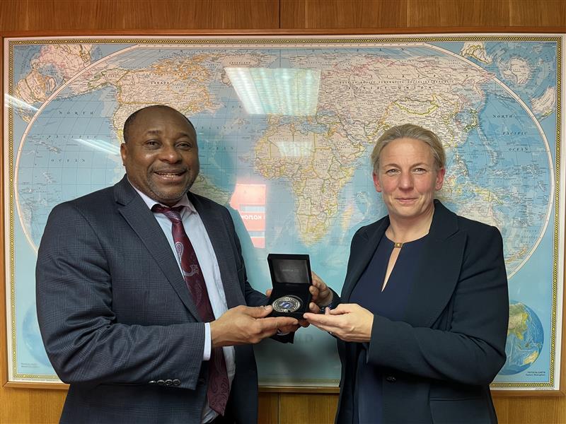 Our Executive Director with the ICCAT Executive Secretary to discuss, among other issues, #BluefinTuna control &amp; how we can further support a fair 🌍 level playing field in fisheries.

We work with ICCAT to enhance compliance with conservation measures &amp; promote #Sustainability.