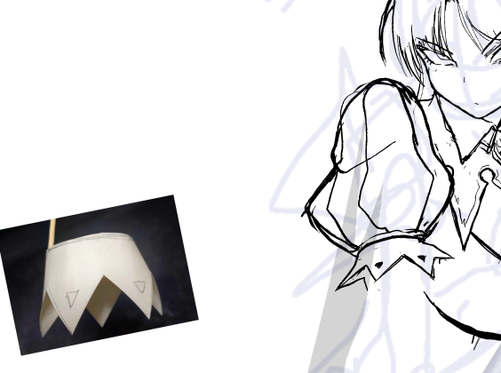 紙を切って模型を作るが
別にそれがそのまんま使えるわけじゃないんじゃよー 