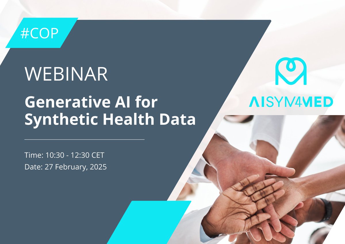 The AISYM4MED Community of Practice (#COP) is your gateway to exclusive events, expert-led webinars, and a network of professionals in AI and healthcare innovation.

Become a part of our community today and get access to all the opportunities: docs.google.com/forms/d/e/1FAI…