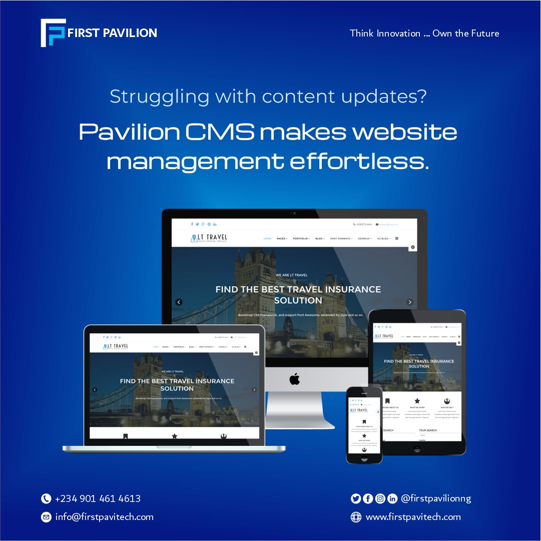 firstpavilionng's tweet image. Organize, and publish with ease! Pavilion CMS puts you in control of your content.

#CMSMadeEasyCreate, #FirstPavilionTechnology #Innovation2025