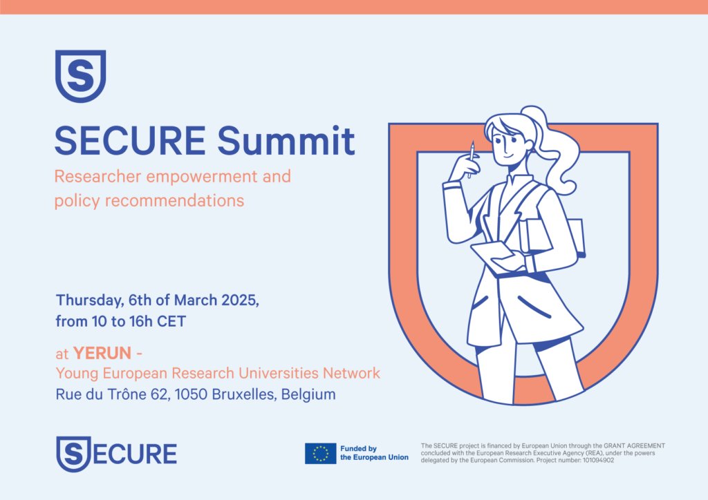 🤔How can we create sustainable #research careers in Europe?

🙌Join us at the <a href="/secure_eu/">SECURE.eu</a> Summit to explore how we can improve #career stability and progression for #researchers across Europe! 

🗓️6 March 2025
📍Brussels &amp; Online
🔗secureproject.eu/news/join-the-…