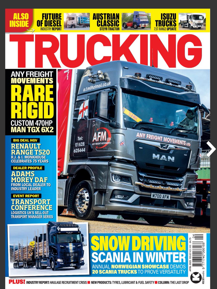Pip Dunn ๐ด๓ ง๓ ข๓ ฅ๓ ฎ๓ ง๓ ฟ๐ฌ๐ง๐ช๐บ (@pipdunn) on Twitter photo The new issue of <a href="/truckingmag/">truckingmag</a> is now out, and Iโve been out and about visiting AFMโs stunning <a href="/mantruckbusuk/">MAN Truck & Bus UK</a> TGX26.470 in Maidenhead, R&JI Monkhouseโs <a href="/RenaultTrucksUK/">Renault Trucks UK</a> Range T High 520s in Carlisle and to Driffield to see the last operations Steyr still in the UK! The new issue of <a href="/truckingmag/">truckingmag</a> is now out, and Iโve been out and about visiting AFMโs stunning <a href="/mantruckbusuk/">MAN Truck & Bus UK</a> TGX26.470 in Maidenhead, R&JI Monkhouseโs <a href="/RenaultTrucksUK/">Renault Trucks UK</a> Range T High 520s in Carlisle and to Driffield to see the last operations Steyr still in the UK!