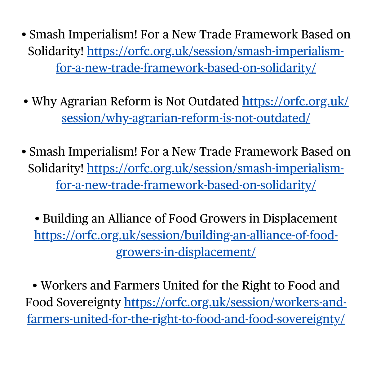 ECVC1's tweet photo. 🌱At the ORFC @LandworkersUK  &amp; @via_campesina  gathered peasants, landworkers, youth, trade unionists &amp; activists to discuss what being a social movement means &amp; why it’s key for agroecology &amp; food sovereignty.

🎥Watch here: https://t.co/i05b8xkSfA
Sessions by LVC &amp; LWA👇 https://t.co/lOSbxN0PYW