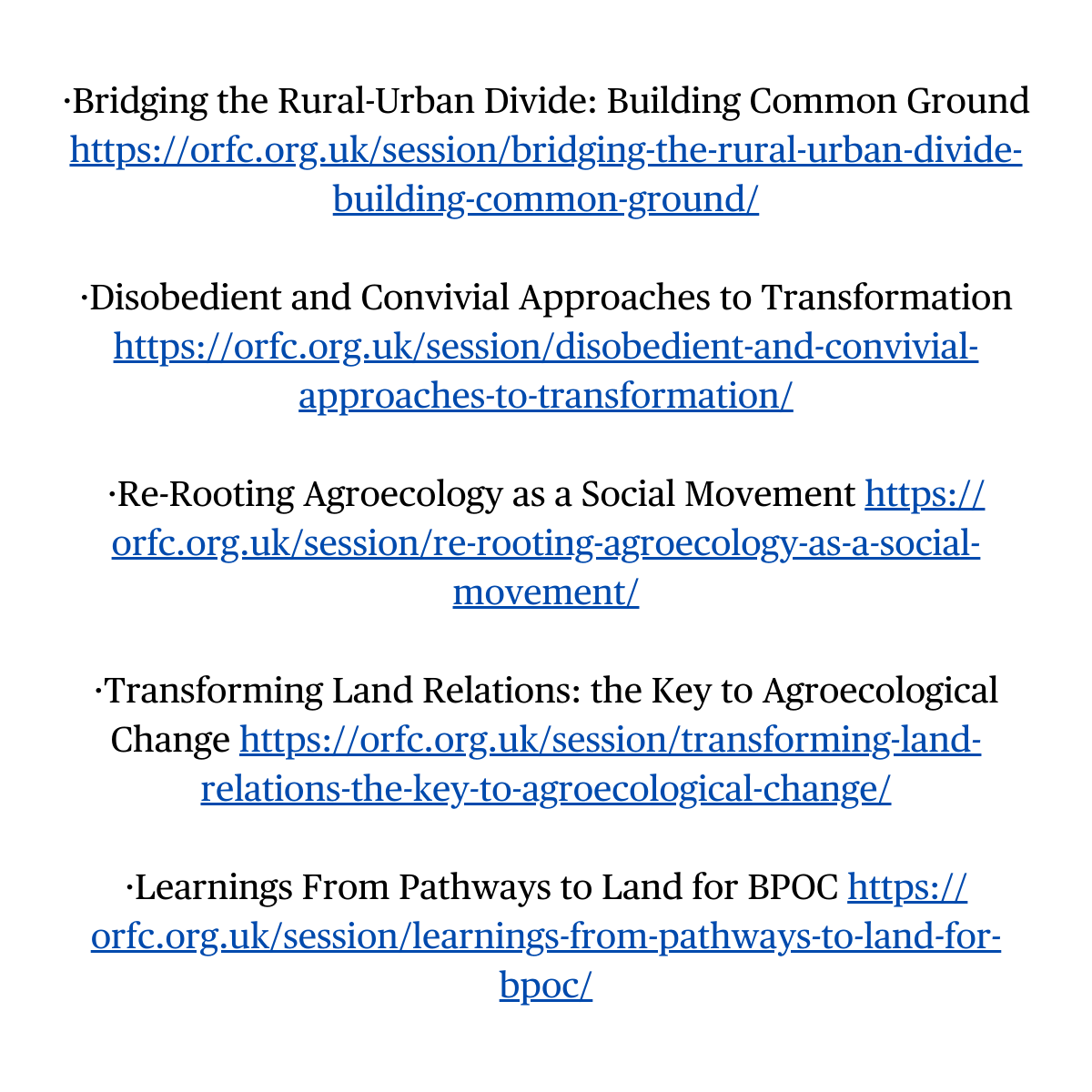 ECVC1's tweet photo. 🌱At the ORFC @LandworkersUK  &amp; @via_campesina  gathered peasants, landworkers, youth, trade unionists &amp; activists to discuss what being a social movement means &amp; why it’s key for agroecology &amp; food sovereignty.

🎥Watch here: https://t.co/i05b8xkSfA
Sessions by LVC &amp; LWA👇 https://t.co/lOSbxN0PYW