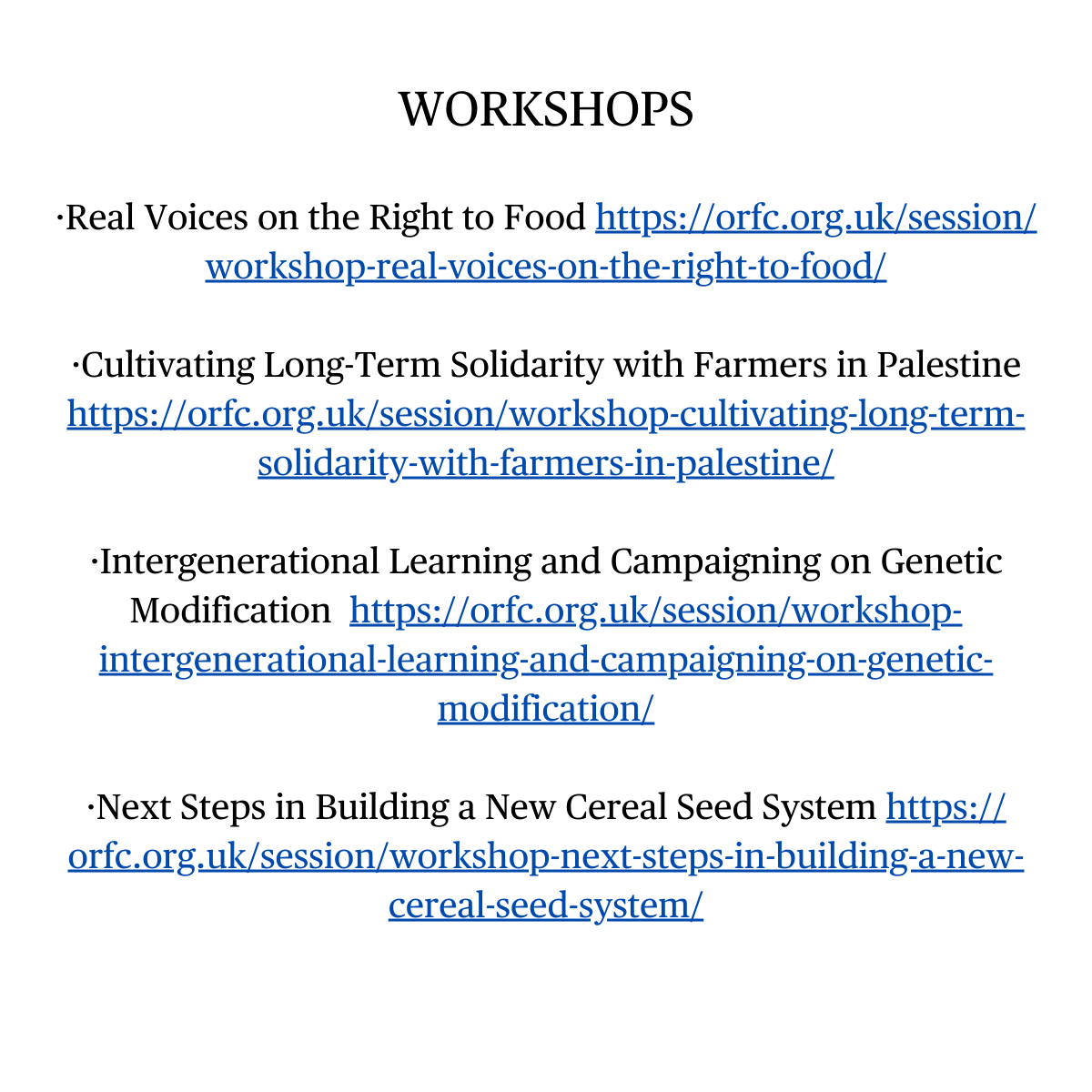 European Coordination Via Campesina (@ecvc1) on Twitter photo ๐ฑAt the ORFC <a href="/LandworkersUK/">Landworkers' Alliance</a> & <a href="/via_campesina/">La Via Campesina (Official EN)</a> gathered peasants, landworkers, youth, trade unionists & activists to discuss what being a social movement means & why itโs key for agroecology & food sovereignty.
๐ฅWatch here: orfc.org.uk/orfc-archives/
Sessions by LVC & LWA๐ ๐ฑAt the ORFC <a href="/LandworkersUK/">Landworkers' Alliance</a> & <a href="/via_campesina/">La Via Campesina (Official EN)</a> gathered peasants, landworkers, youth, trade unionists & activists to discuss what being a social movement means & why itโs key for agroecology & food sovereignty.
๐ฅWatch here: orfc.org.uk/orfc-archives/
Sessions by LVC & LWA๐