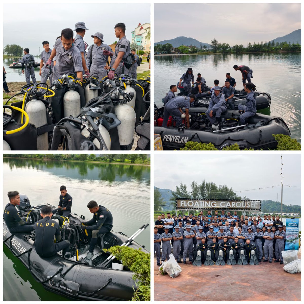KOLABORASI PROGRAM JIWA MURNI BERSAMA KOMUNITI SETEMPAT

Warga MSPPA dan Marina Island Pangkor bekerjasama membersihkan pantai &amp; dasar laut di Lagun Marina Island. Program ini berjaya memupuk kesedaran memelihara ekosistem laut &amp; mengeratkan hubungan ATM &amp; masyarakat awam.