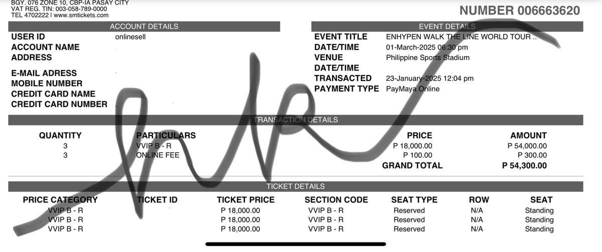 hoonlouvie's tweet photo. WTS LFB ENHYPEN WALK THE LINE in Bulacan 

Selling (1) VVIP A-R &amp; (1) VVIP B-R

♥ VVIP A-R (gen sale: 12:06pm)
- SRP + Online Fee 

♥ VVIP B-R (pre-sale: 12:04pm)
- SRP + Online Fee + Asst fee

• unclaimed tix
• payment upon meet up
• rfs: extra

#WALKTHELINE_IN_BULACAN https://t.co/UT0qaWsIqz