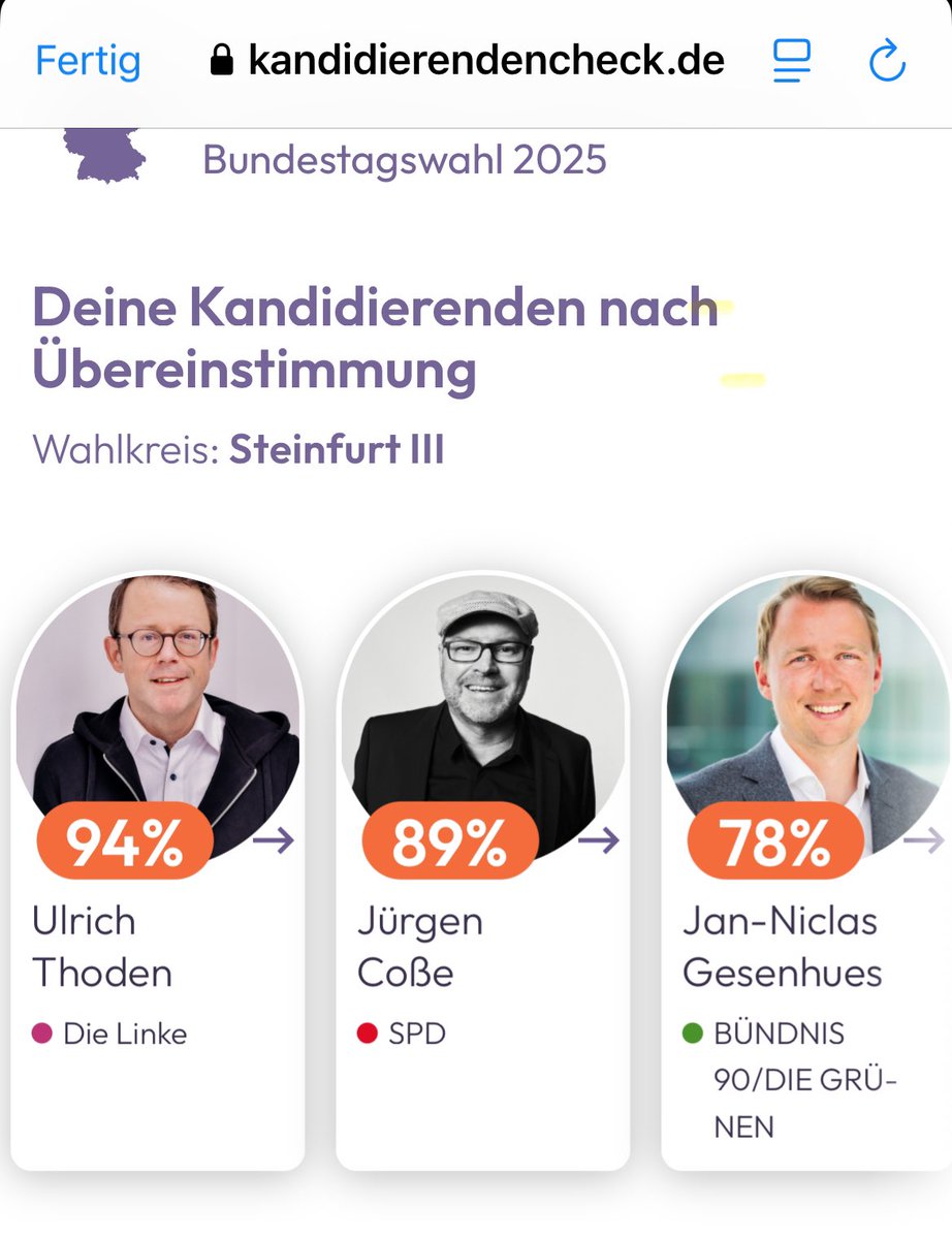 Kathrin Vogler (@voglerk) on Twitter photo Zur Sicherheit gerade noch den Kandidierendencheck von <a href="/a_watch/">abgeordnetenwatch.de</a> gemacht. Dann kann ich jetzt ja wählen gehen!
#DeshalbDieLinke Zur Sicherheit gerade noch den Kandidierendencheck von <a href="/a_watch/">abgeordnetenwatch.de</a> gemacht. Dann kann ich jetzt ja wählen gehen!
#DeshalbDieLinke