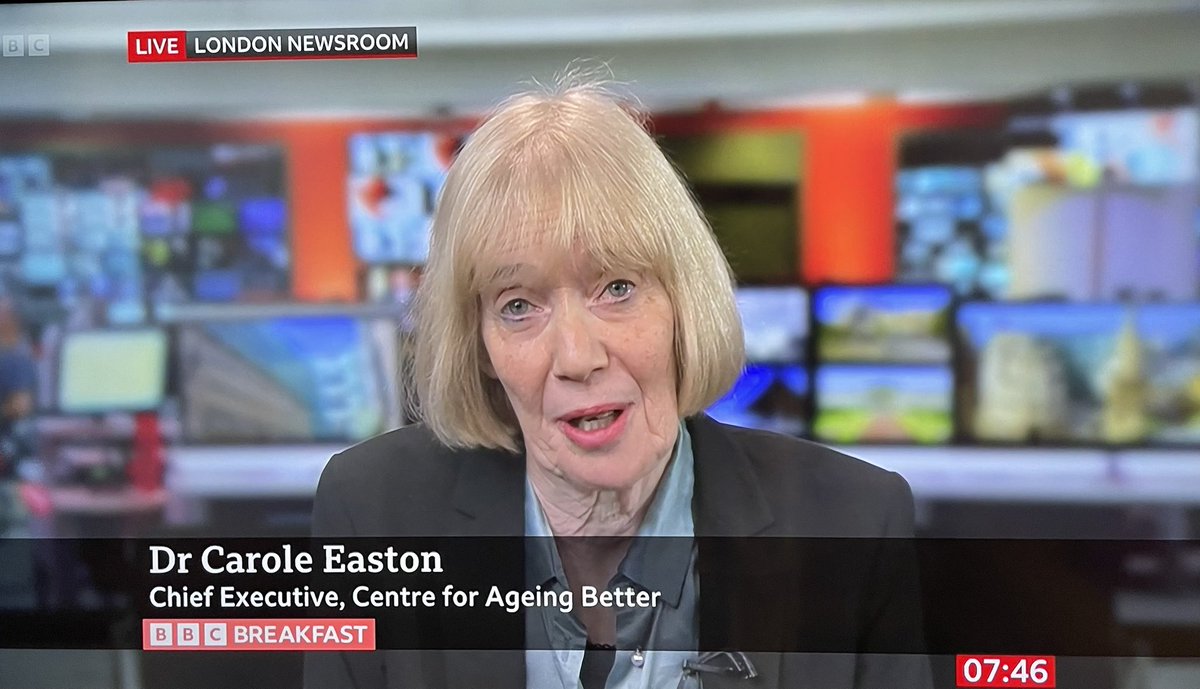 Our CEO <a href="/caroleeaston100/">Carole Easton</a> on <a href="/BBCBreakfast/">BBC Breakfast</a> this morning talking about a report by MPs on the <a href="/CommonsWEC/">Women & Equalities Committee</a> calling for greater protections to tackle the UK’s ‘pervasively ageist culture’