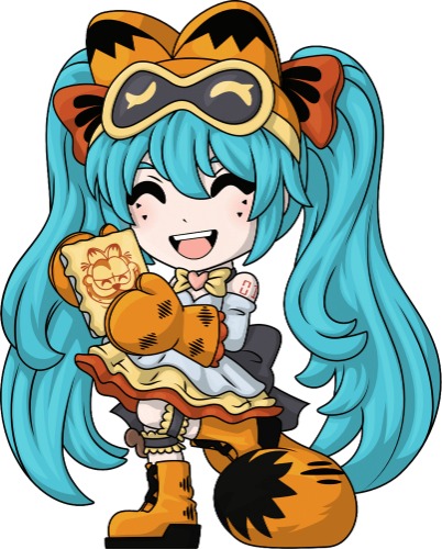 I just received Garfield Miku | Default Title from Anonymous via Throne. Thank you! throne.com/fringetype #Wishlist #Throne
