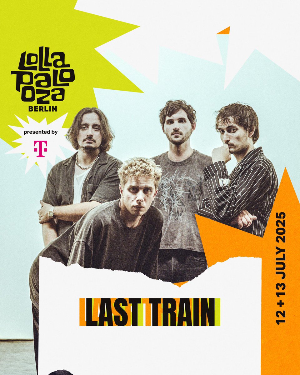 LAST TRAIN (@bandlasttrain) on Twitter photo 🇩🇪 We're beyond excited to announce that we’ll be playing for the first time at <a href="/LollapaloozaDe/">Lollapalooza Berlin presented by Telekom</a> next July, alongside Gracie Abrams, The Last Dinner Party, and Confidence Man! This summer is going to be crazy—see you all across Europe! 🇩🇪 We're beyond excited to announce that we’ll be playing for the first time at <a href="/LollapaloozaDe/">Lollapalooza Berlin presented by Telekom</a> next July, alongside Gracie Abrams, The Last Dinner Party, and Confidence Man! This summer is going to be crazy—see you all across Europe!