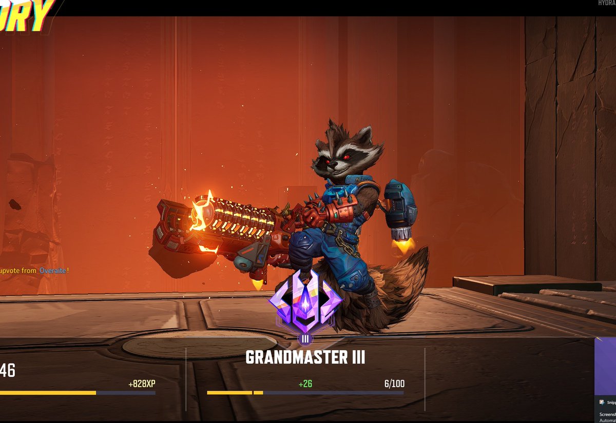 Haha, still with Rocket, solo plays.