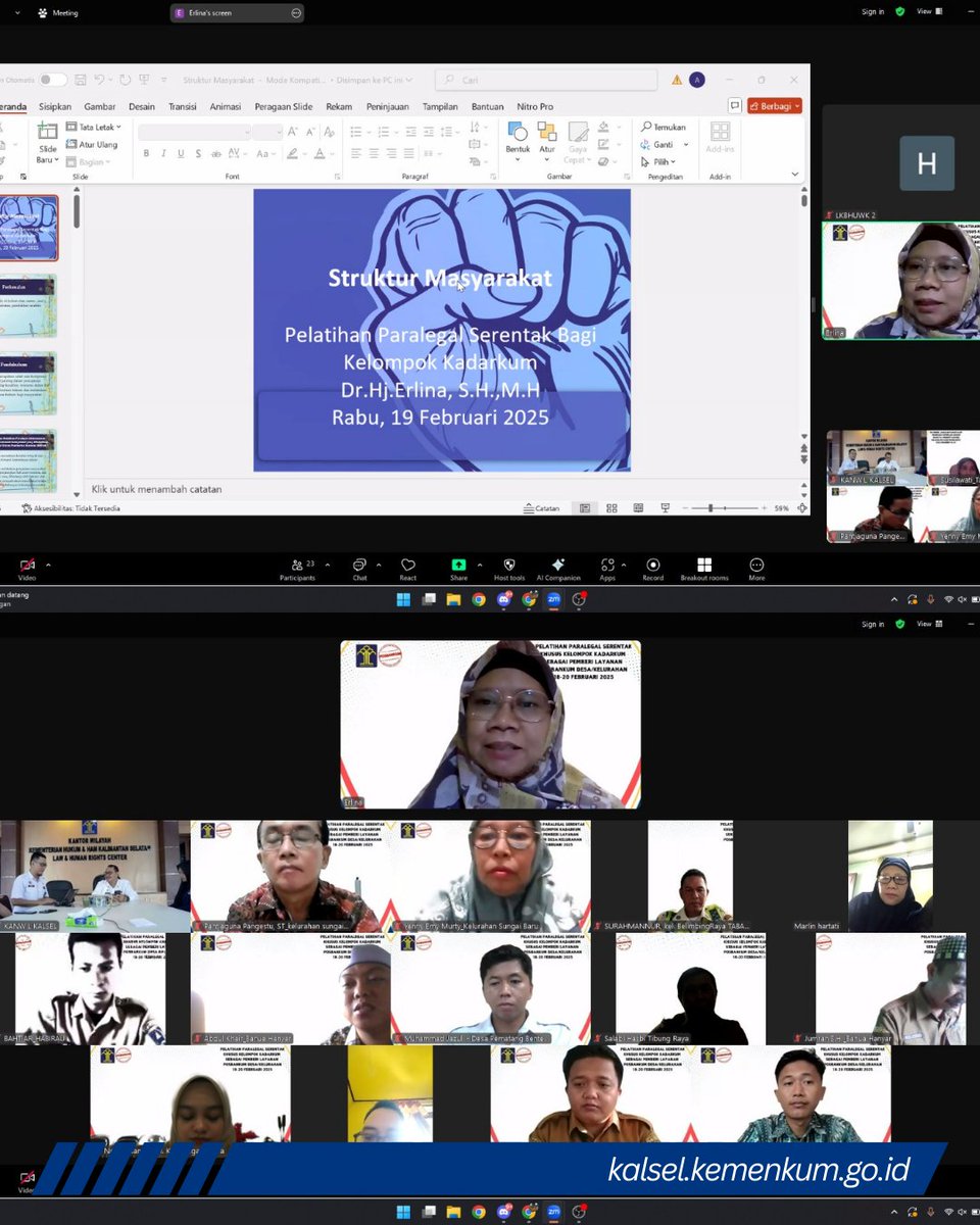 Pelatihan Paralegal Serentak Kadarkum Hari Kedua : Penguatan Kapasitas melalui Pembekalan Materi

Selengkapnya : kalsel.kemenkum.go.id/berita-utama/p…

#KementerianHukum
#KanwilKemenkumKalsel
#KementerianHukumKalsel
#LayananHukumMakinMudah