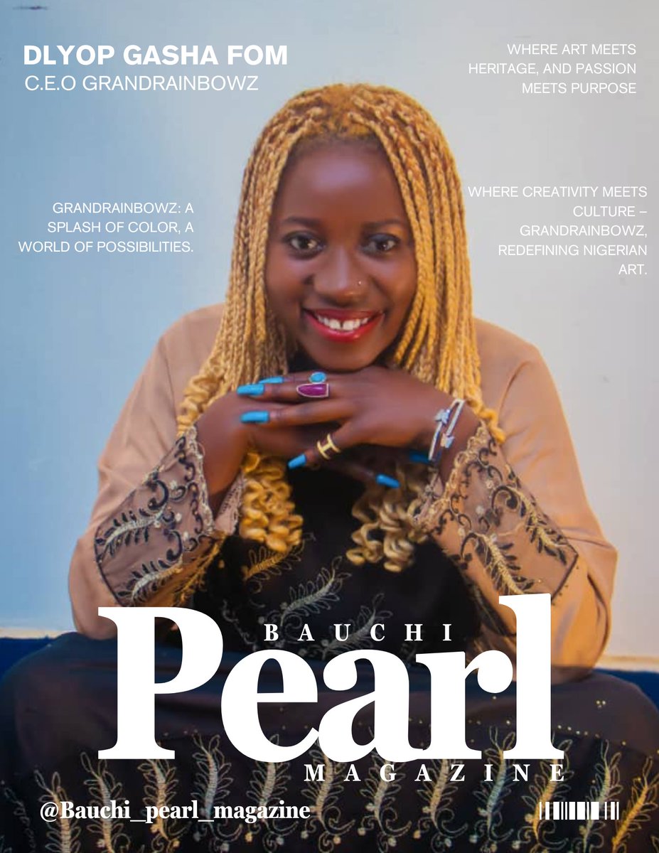 bauchi_Magazine's tweet photo. Meet Dalyop Gasha Fom, the creative force behind @grandrainbowz – a brand that blends art, heritage, and passion into every vibrant design. From her roots in Plateau State to her dreams of global impact, Dalyop’s journey is a testament to perseverance and creativity. https://t.co/Q3TgVprmbP