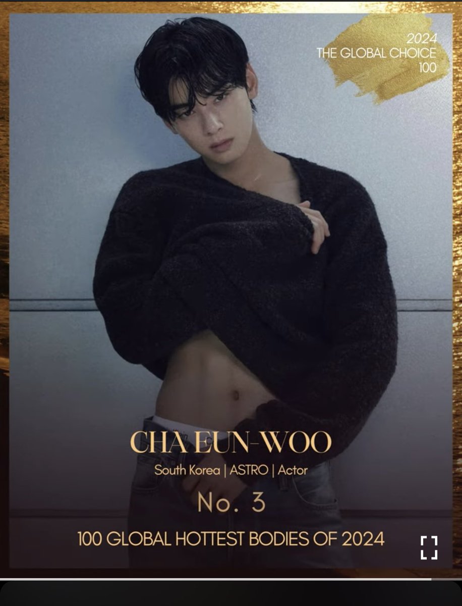 Cha Eunwoo ranking # 3 in the hottest people worldwide, without barely showing any inch of skin!  That’s the power of THE Cha Eunwoo!
I would have put him on #1 !! 🔥🔥#CHAEUNWOO #차은우