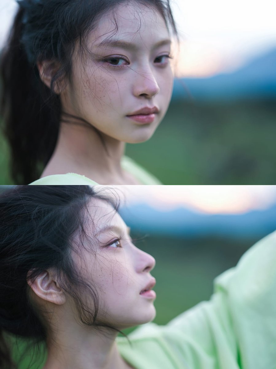 hawuem's tweet photo. 🌻 ࣪  ›  𝐀͟ ͟𝗀͟𝖾͟𐓣͟𝗍͟ᥣ͟𝖾͟ ͟𝖾͟𝗏͟𝖾͟, where golden light waneth into dusk’s embrace. The wind toyeth with her tresses as she gazeth afar—lost in thought, adrift in time. Soft hues paint the sky, where silence 𝒘𝒉𝒊𝒔𝒑𝒆𝒓𝒆𝒕𝒉 louder than words. 𖥨᩠❀ ᭢᜴꤬ https://t.co/UnbdfAkiss