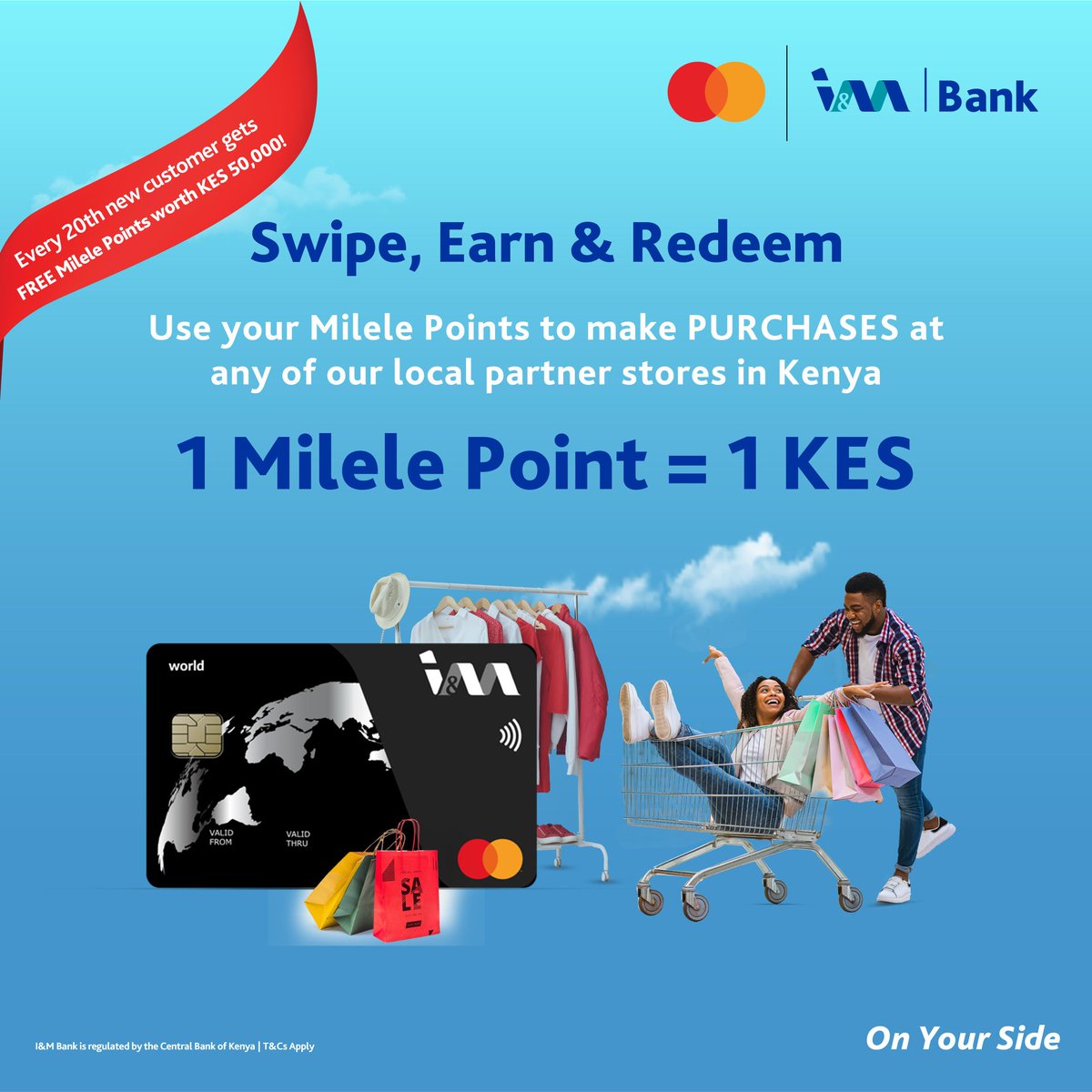 Krepublics2_'s tweet photo. Get cashback on your spending with Milele Points. Convert your points into cash and enjoy the flexibility. Milele Points I&M Bank Get Your Card Today #IMWorldCreditCard
https://t.co/nf6UFML1oT