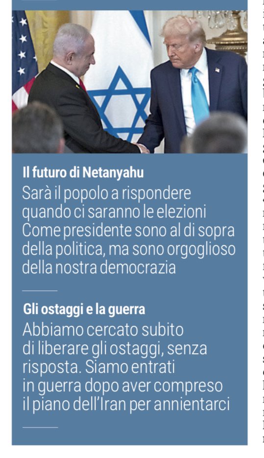 Su <a href="/LaStampa/">La Stampa</a> l’intervista al presidente di #israele <a href="/Isaac_Herzog/">יצחק הרצוג Isaac Herzog</a> oggi in #italia per vedere <a href="/GiorgiaMeloni/">Giorgia Meloni</a> e l’omologo #Mattarella <a href="/Quirinale/">Quirinale</a> e incontrare la comunità ebraica 
<a href="/IsraelinItaly/">Israele in Italia 🎗️</a> <a href="/PortavoceIsrael/">Portavoce d'Israele in Italia</a>