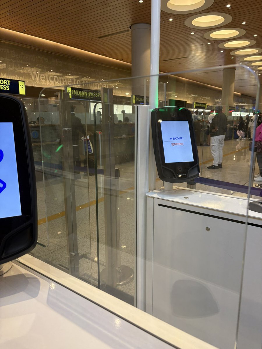 Shrini (@shrini_upstox) on Twitter photo Had a smooth experience using biometric and facial recognition to cross immigration at <a href="/CSMIA_Official/">Mumbai Airport</a> this week with the #ftittp program
This is a game changer for international travel!
#india Had a smooth experience using biometric and facial recognition to cross immigration at <a href="/CSMIA_Official/">Mumbai Airport</a> this week with the #ftittp program
This is a game changer for international travel!
#india