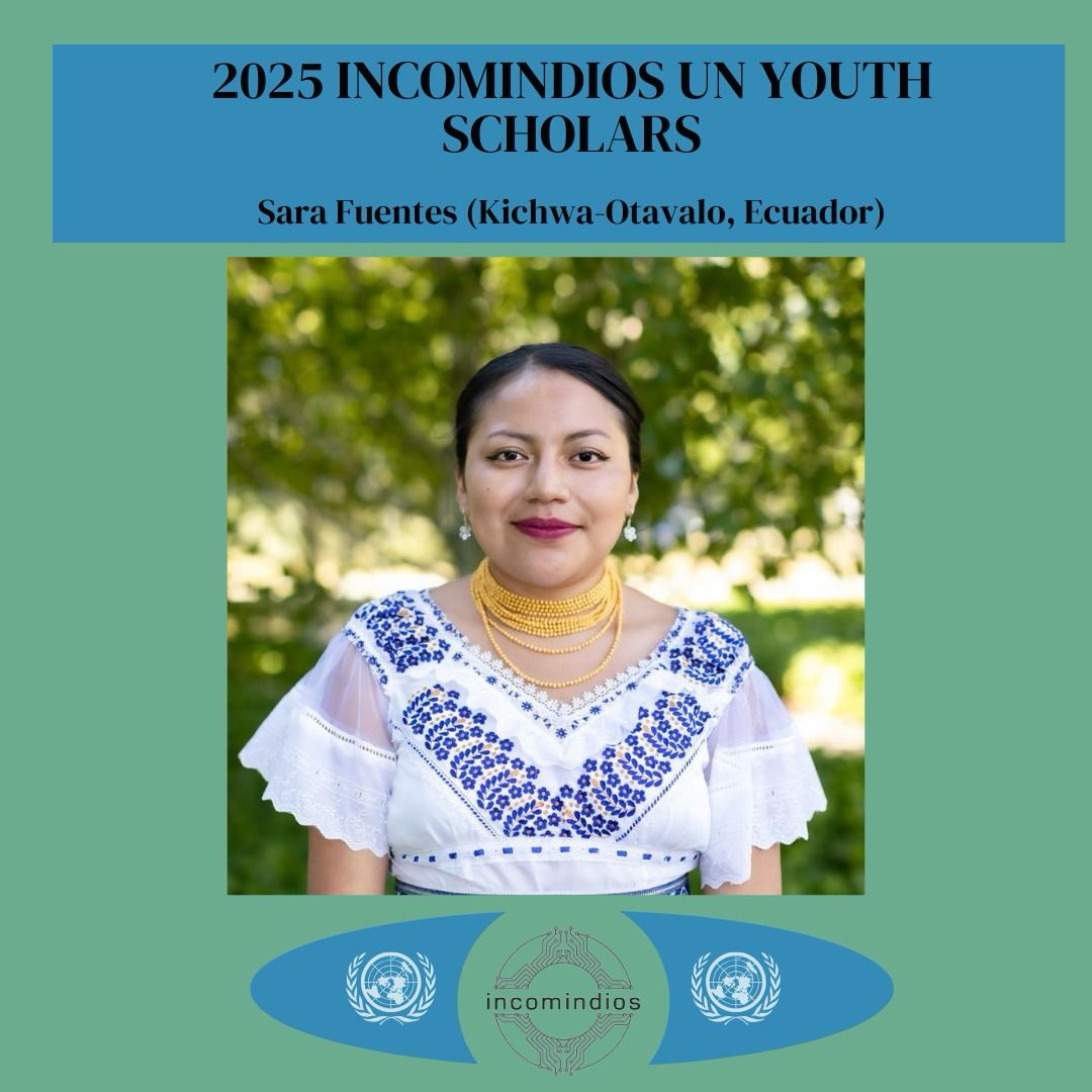 Incomindios's tweet image. We are delighted to announce that our final 2025 Incomindios UN Youth Scholar is none other than the wonderful Sara! With incredible national and international experience, we look forward to seeing what Sara will bring to the Scholarship.