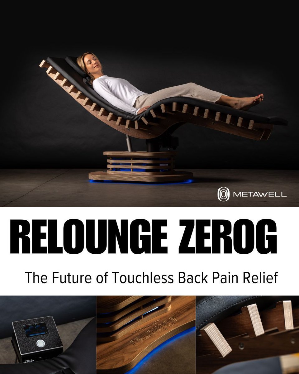 The Best in Wellness Tech Meets Ultimate Comfort 🌟
#Gharieni Group x #reLounge join forces to announce the launch of the next generation reLounge ZeroG—where cutting-edge FDA-approved wellness technology meets next-level ergonomics for back pain relief. 
buff.ly/430qo46