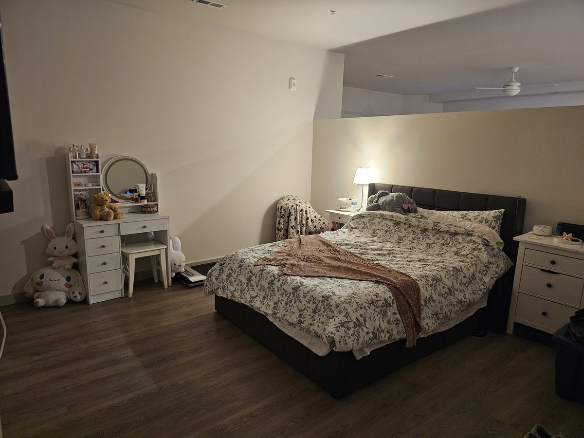 After five days of being at the new apartment bug has made his first (known) attempt of climbing on top of the headboard and jumping onto the half wall