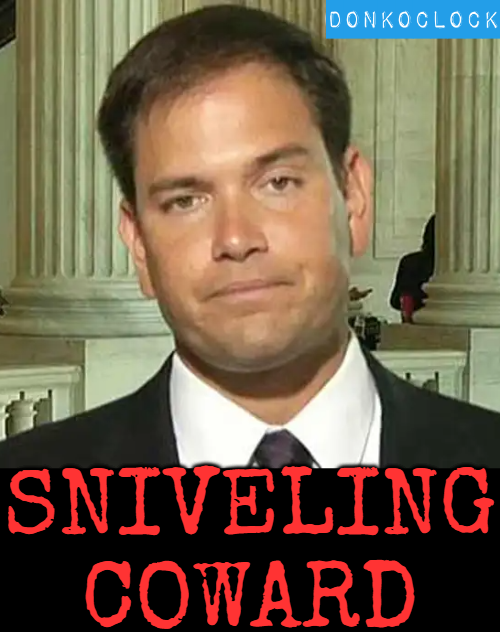 DonkConnects ♻️™ (@donkoclock) on Twitter photo Marco Rubio meeting with Sergey Lavrov made me embarrassed to be an American.
Blood is now on this new administration's hands. Putin is a War Criminal, bottom line.
Let <a href="/SecRubio/">Secretary Marco Rubio</a> know he is a SNIVELING COWARD by Commenting 📫 & Sharing♻️ Marco Rubio meeting with Sergey Lavrov made me embarrassed to be an American.
Blood is now on this new administration's hands. Putin is a War Criminal, bottom line.
Let <a href="/SecRubio/">Secretary Marco Rubio</a> know he is a SNIVELING COWARD by Commenting 📫 & Sharing♻️