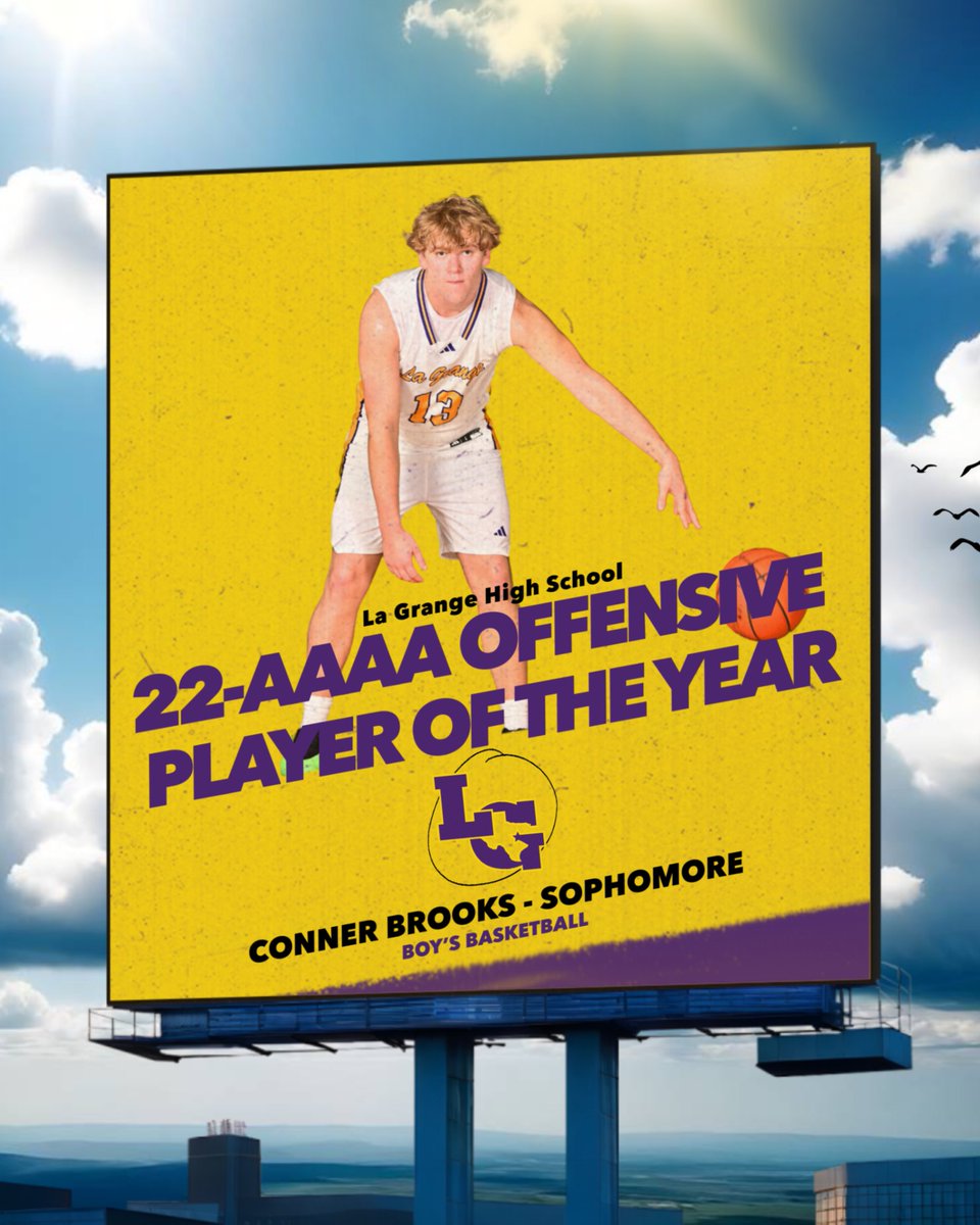 Congratulations to Conner Brooks on earning Offensive Player of the Year for District 22-AAAA.  #DoingAGreatWork #OnThePROWL
