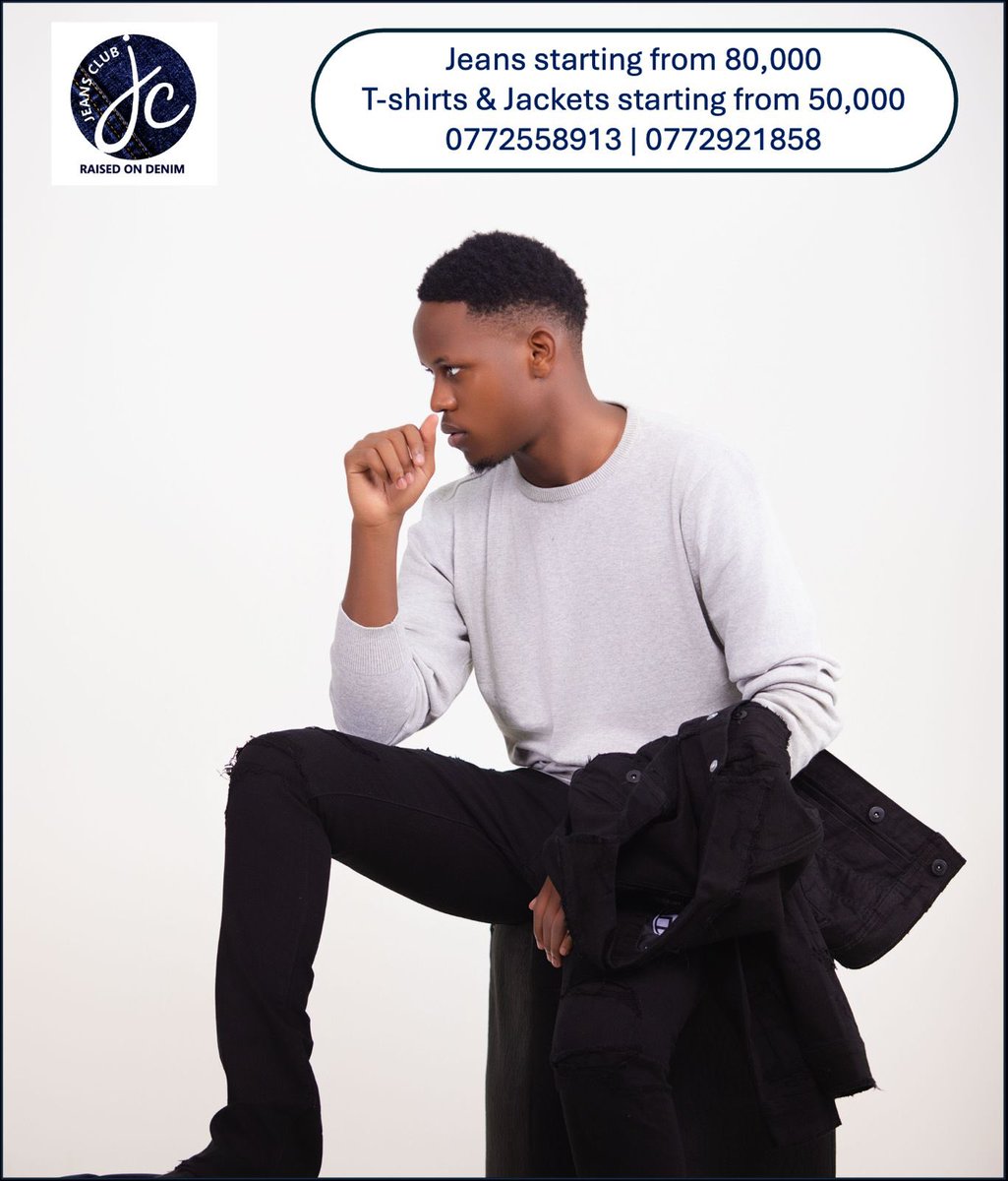jeansclub_ug's tweet image. 👖✨ Perfect Fit, Look &amp;amp; Style! ✨👕

🔥 Jeans from 80K
🧥 Jackets from 50K
👕 Plus T-shirts, sweaters &amp;amp; accessories

📍 Visit Jeans Club
📦 Delivery available (at a fee)

📞 Call/WhatsApp: 0772 558 913 | 0772 921 858

#raisedondenim #denimvibes  #denimlovers #kampalafashion