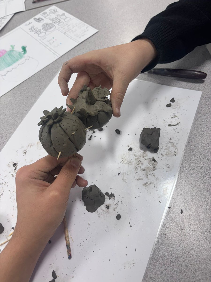 Our Year 8's have been working hard creating their very own clay cacti! 🌵 Stay tuned to see the super succulents finished! 

<a href="/keslich_lower/">KES Lower School</a>
<a href="/keslichfield/">KES Lichfield</a>