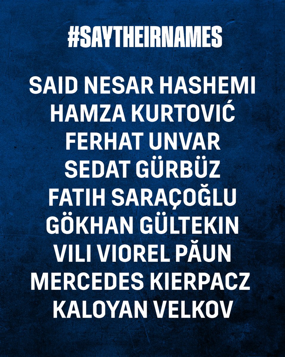 In Gedenken an die Opfer von #Hanau 🙏
#STEHTAUF gegen Rassismus!

#SayTheirNames