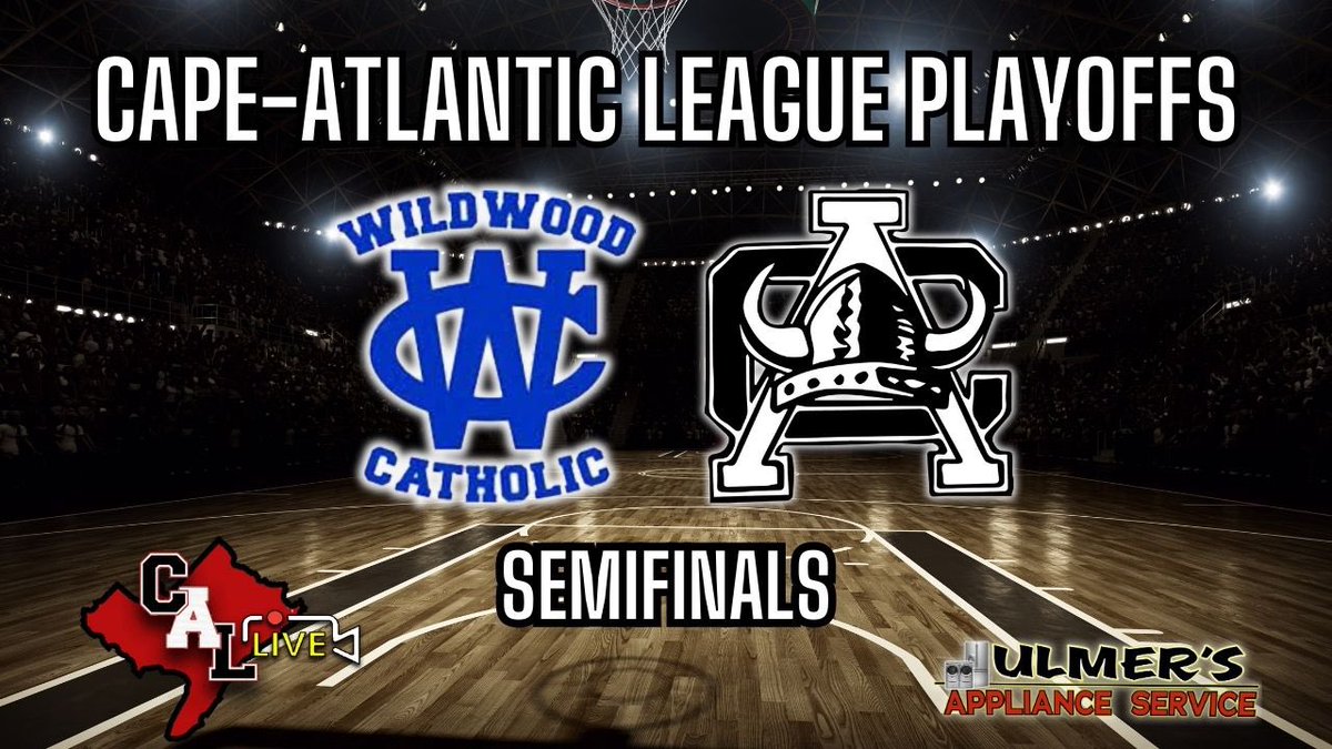 Cape-Atlantic LIVE Sports Media (@cal_livesports) on Twitter photo DOUBLEHEADER! <a href="/HSHS_Athletics/">Spartan Athletics</a> takes on <a href="/HermitHoops/">HermitsBasketball</a> and <a href="/WCAcademy_NJ/">Wildwood Catholic Academy</a> takes on <a href="/atlanticcityhs/">Atlantic City High School</a> in the CAL semis! 🏀🏀🏀 <a href="/CMCSports/">Brian Cunniff</a>
The action begins at 5 PM in Millville. Tune in!
WATCH: youtube.com/playlist?list=… DOUBLEHEADER! <a href="/HSHS_Athletics/">Spartan Athletics</a> takes on <a href="/HermitHoops/">HermitsBasketball</a> and <a href="/WCAcademy_NJ/">Wildwood Catholic Academy</a> takes on <a href="/atlanticcityhs/">Atlantic City High School</a> in the CAL semis! 🏀🏀🏀 <a href="/CMCSports/">Brian Cunniff</a>
The action begins at 5 PM in Millville. Tune in!
WATCH: youtube.com/playlist?list=…
