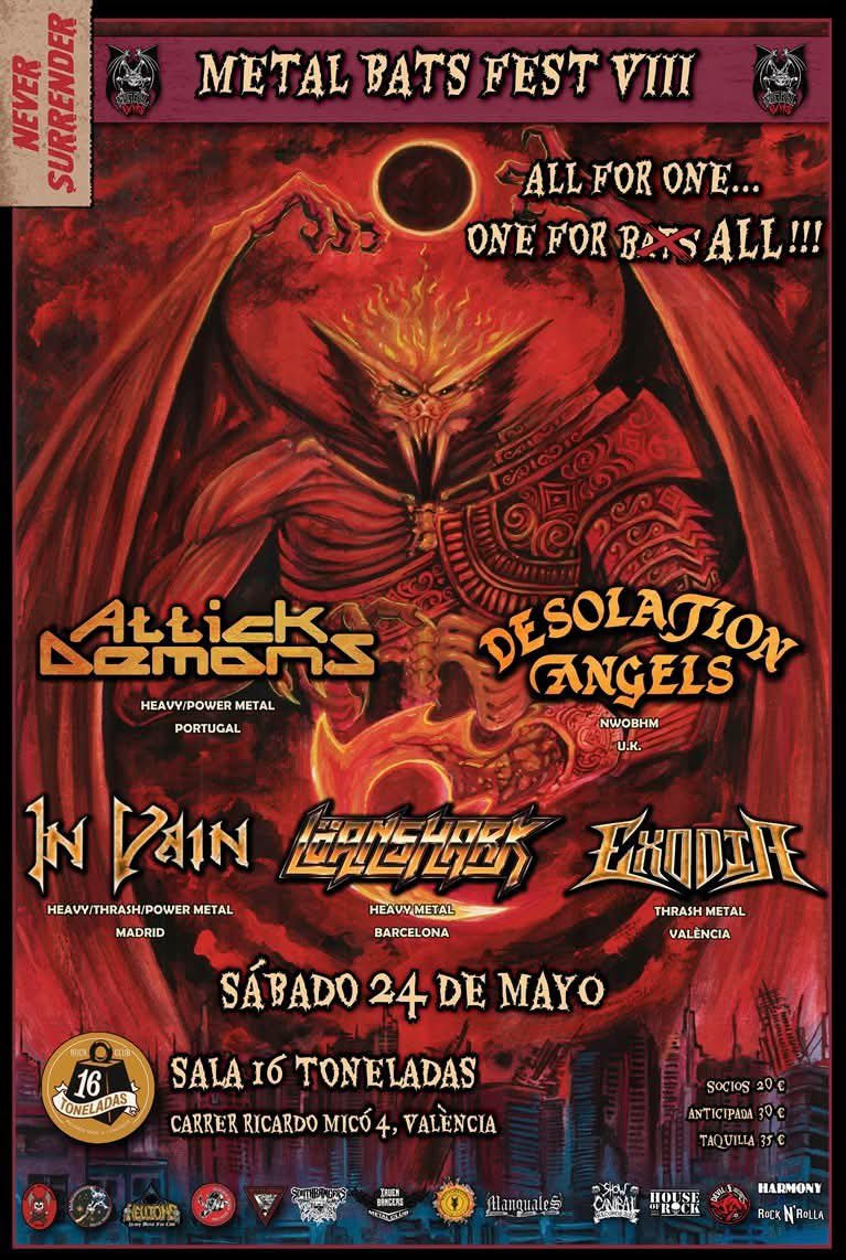Nos enorgullece anunciar que formaremos partel de la nueva edición del @metalbatsclub

El 24 de Mayo nos vemos en el @16toneladas_rockclub