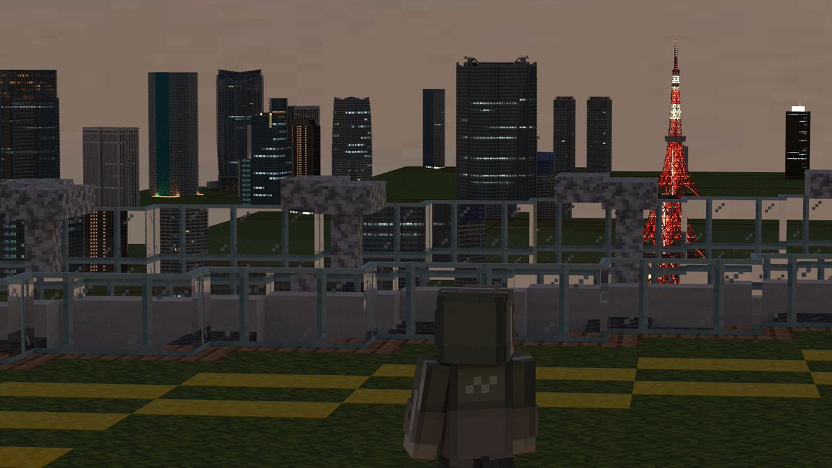 渋谷スカイから港区方面を見てみる
#minecraft建築コミュ