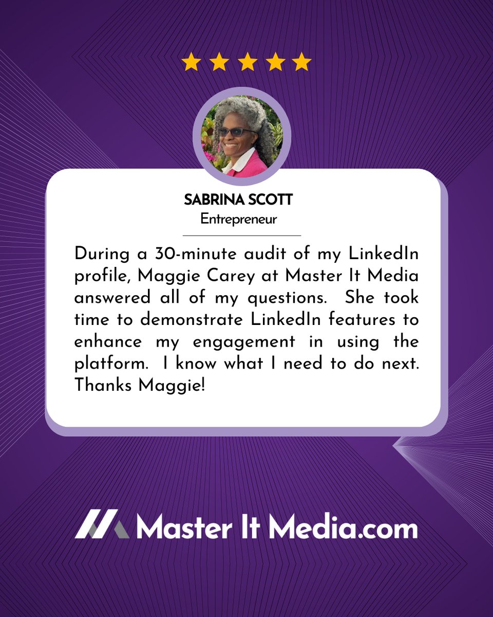 MasterItMedia's tweet photo. 🚀 A LinkedIn profile audit can make all the difference! Optimizing your profile isn’t just about looking good—it’s about getting noticed, increasing engagement, and maximizing opportunities. Great job, Sabrina! ✨  

Ready to make LinkedIn work for you? Let’s connect! 🔗 https://t.co/sluLqzcxcZ
