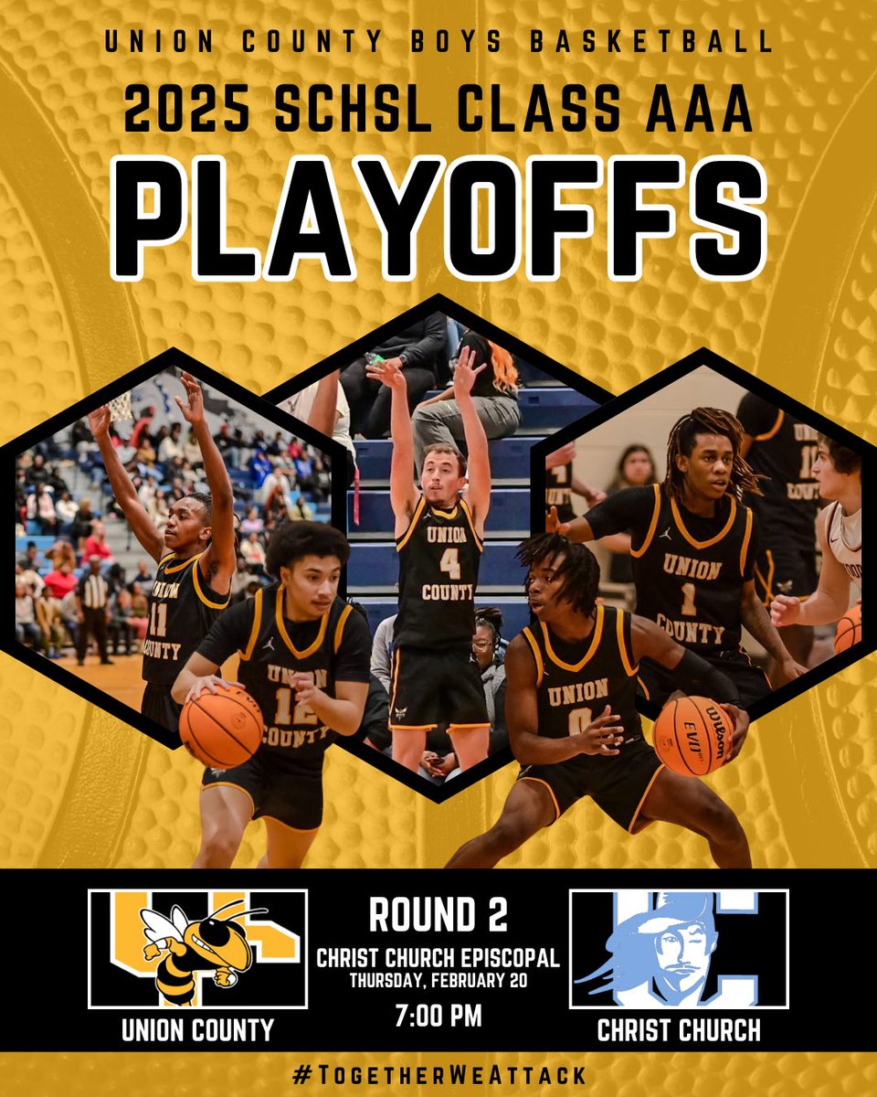 🚨TOMORROW🚨
On the road again for Round 2, travel with us to Christ Church or listen live on <a href="/WBCURadio/">WBCU Radio</a>! 🐝🏀

#TogetherWeAttack